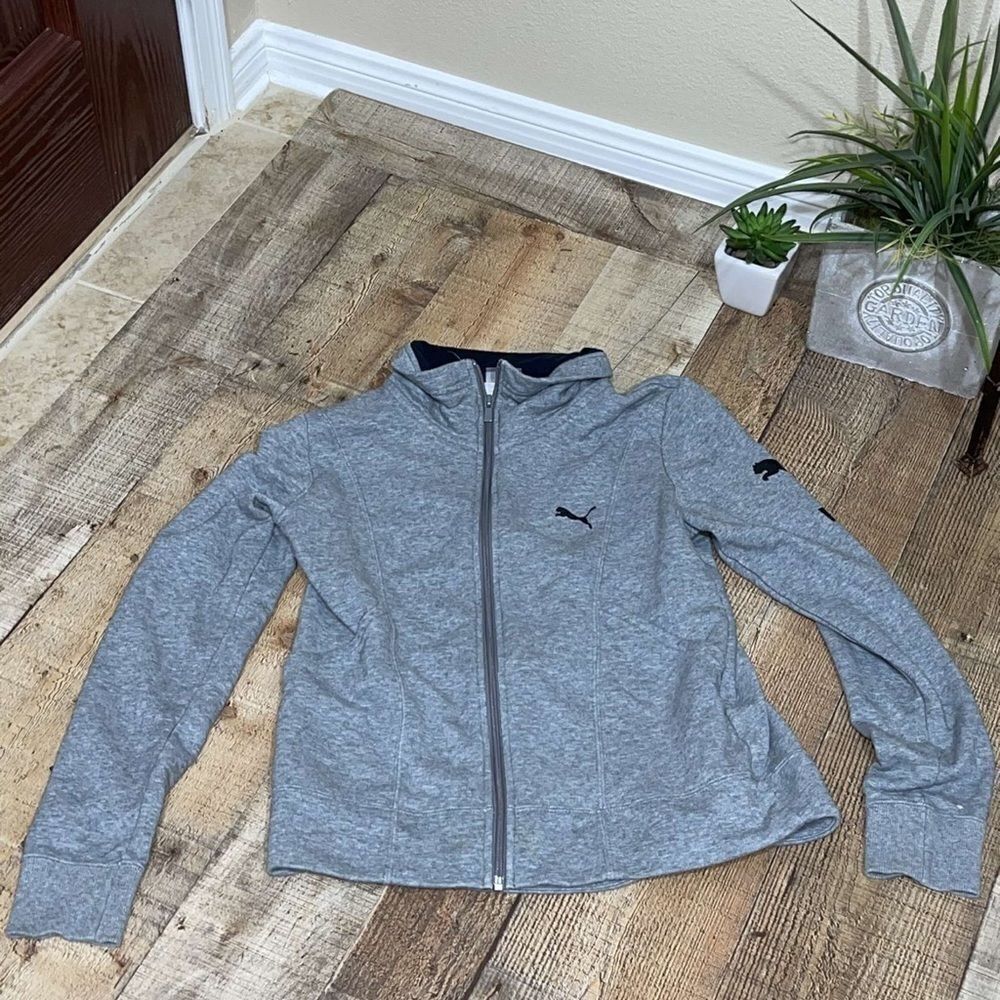 💜 Puma Zipper Front Jacket With Logo - Picture 8 of 9